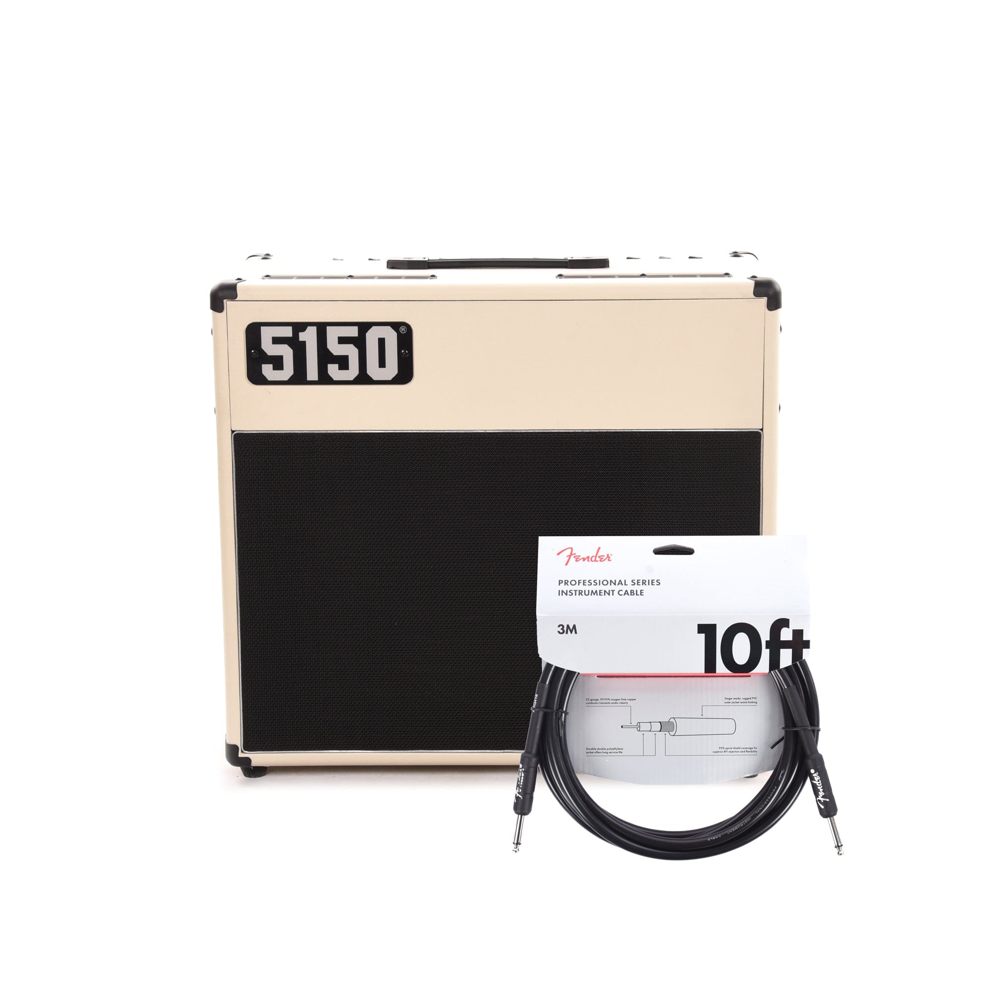 EVH 5150 Iconic Series 40W 1x12 Combo Ivory and (1) Cable Bundle Amps / Guitar Combos