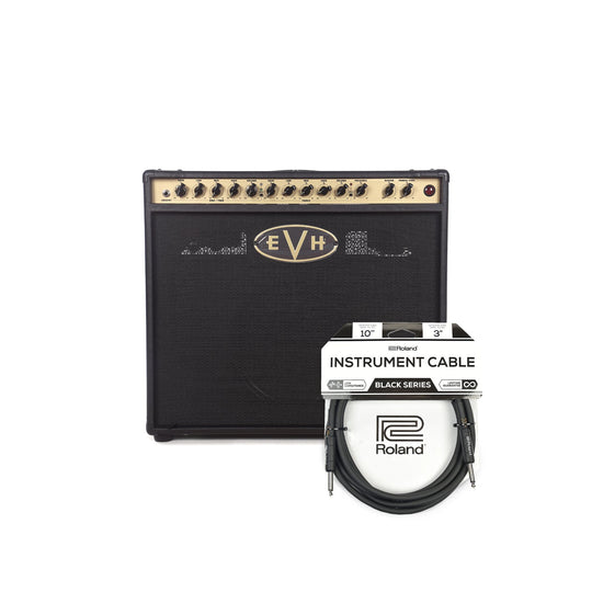 EVH 5150III 1x12 Combo Black 50W EL34 120V Cable Bundle Amps / Guitar Combos