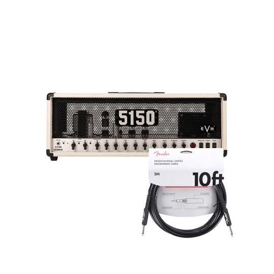 EVH 5150 Iconic Series 80W Head Ivory and (1) Cable Bundle Amps / Guitar Heads