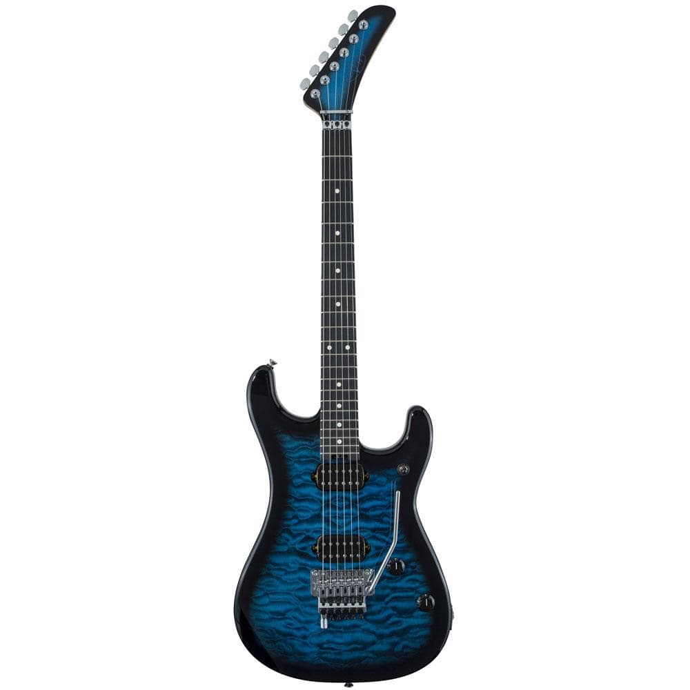 EVH 5150 Quilted Maple Transparent Blue Burst Electric Guitars / Solid Body