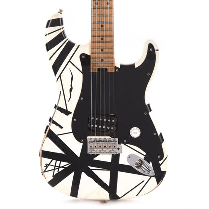 EVH Striped Series '78 Eruption Relic Black w/White Stripes Electric Guitars / Solid Body