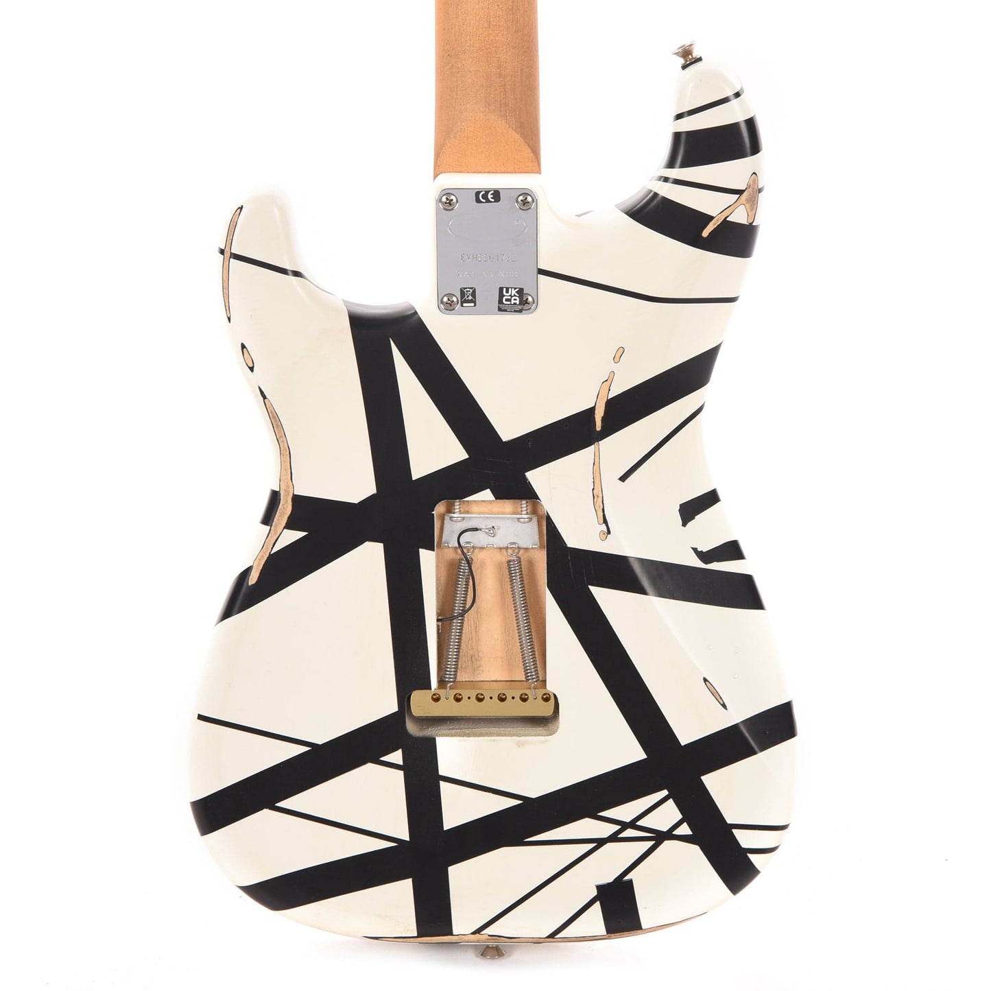 EVH Striped Series '78 Eruption Relic Black w/White Stripes Electric Guitars / Solid Body