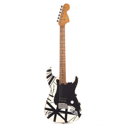 EVH Striped Series '78 Eruption Relic Black w/White Stripes Electric Guitars / Solid Body