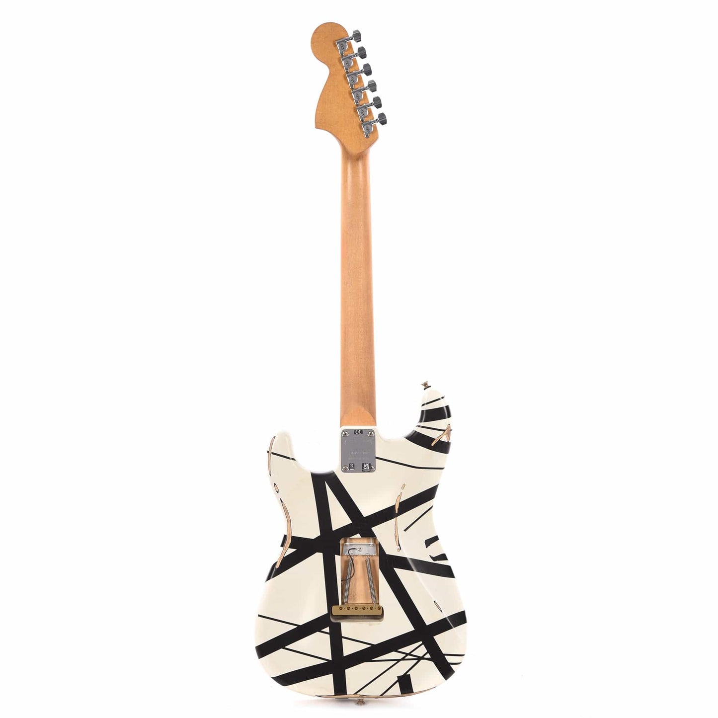 EVH Striped Series '78 Eruption Relic Black w/White Stripes Electric Guitars / Solid Body