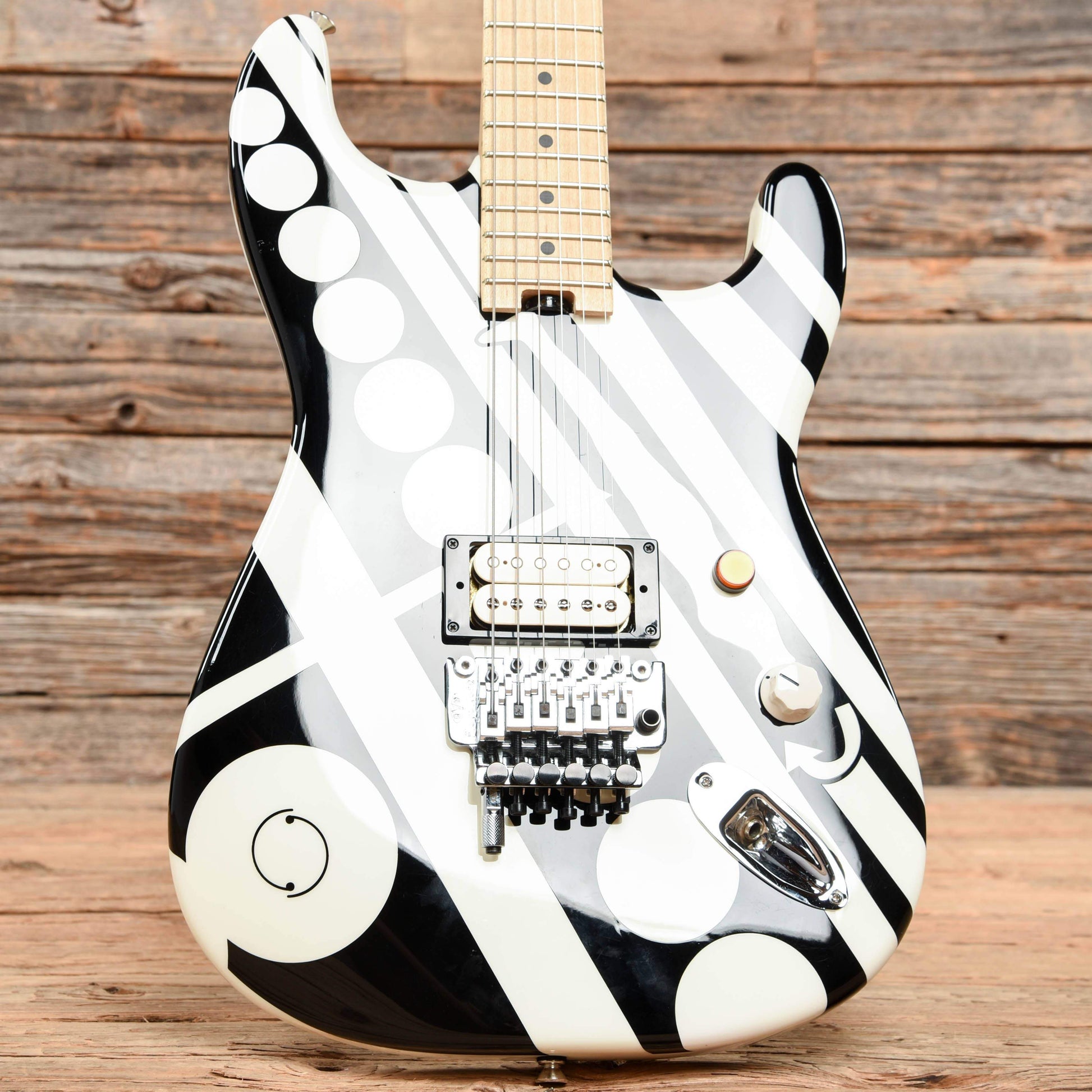 EVH Striped Series "Circles/See Ya" Black and White Crop Circles Graphic 2014 Electric Guitars / Solid Body