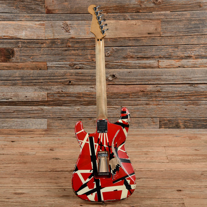 EVH Striped Series Frankie Red White Black Relic Red White Black 2021 Electric Guitars / Solid Body