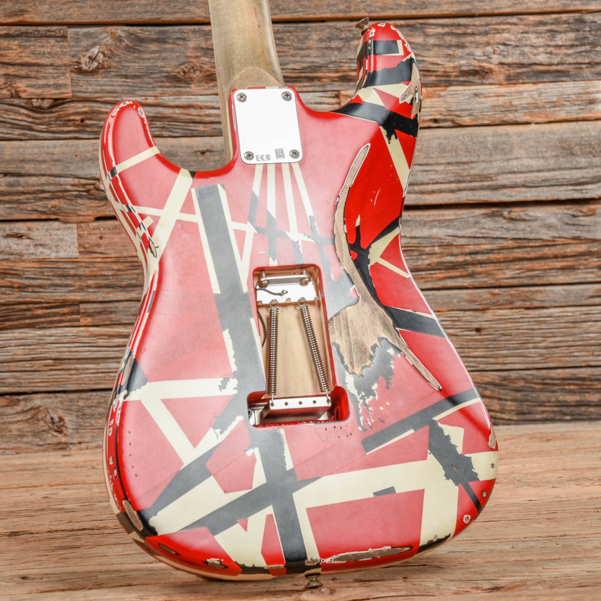 EVH Striped Series Frankie Red White Black Relic Red White Black 2021 Electric Guitars / Solid Body