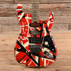 EVH Striped Series Frankie Red / White / Black Stripes Relic 2020 Electric Guitars / Solid Body