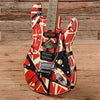 EVH Striped Series Frankie Red / White / Black Stripes Relic 2020 Electric Guitars / Solid Body