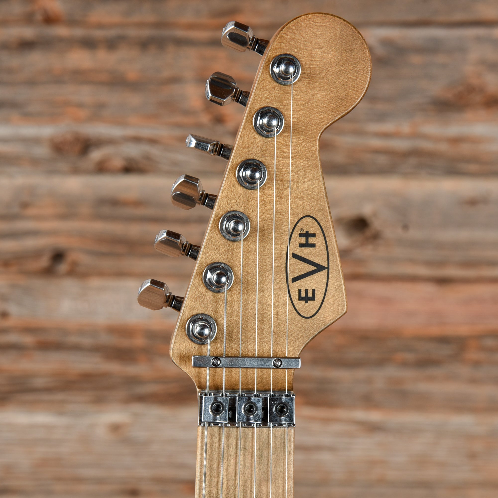 EVH Striped Series Frankie Red / White / Black Stripes Relic 2021 Electric Guitars / Solid Body