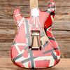 EVH Striped Series Frankie Red / White / Black Stripes Relic 2021 Electric Guitars / Solid Body