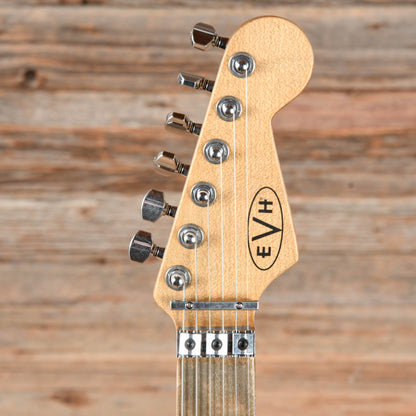 EVH Striped Series Frankie Red / White / Black Stripes Relic 2021 Electric Guitars / Solid Body