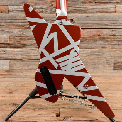 EVH Striped Series Shark Burgundy/Silver Stripes 2019 Electric Guitars / Solid Body