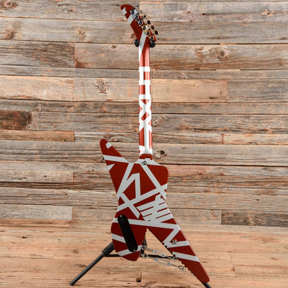 EVH Striped Series Shark Burgundy/Silver Stripes 2019 Electric Guitars / Solid Body