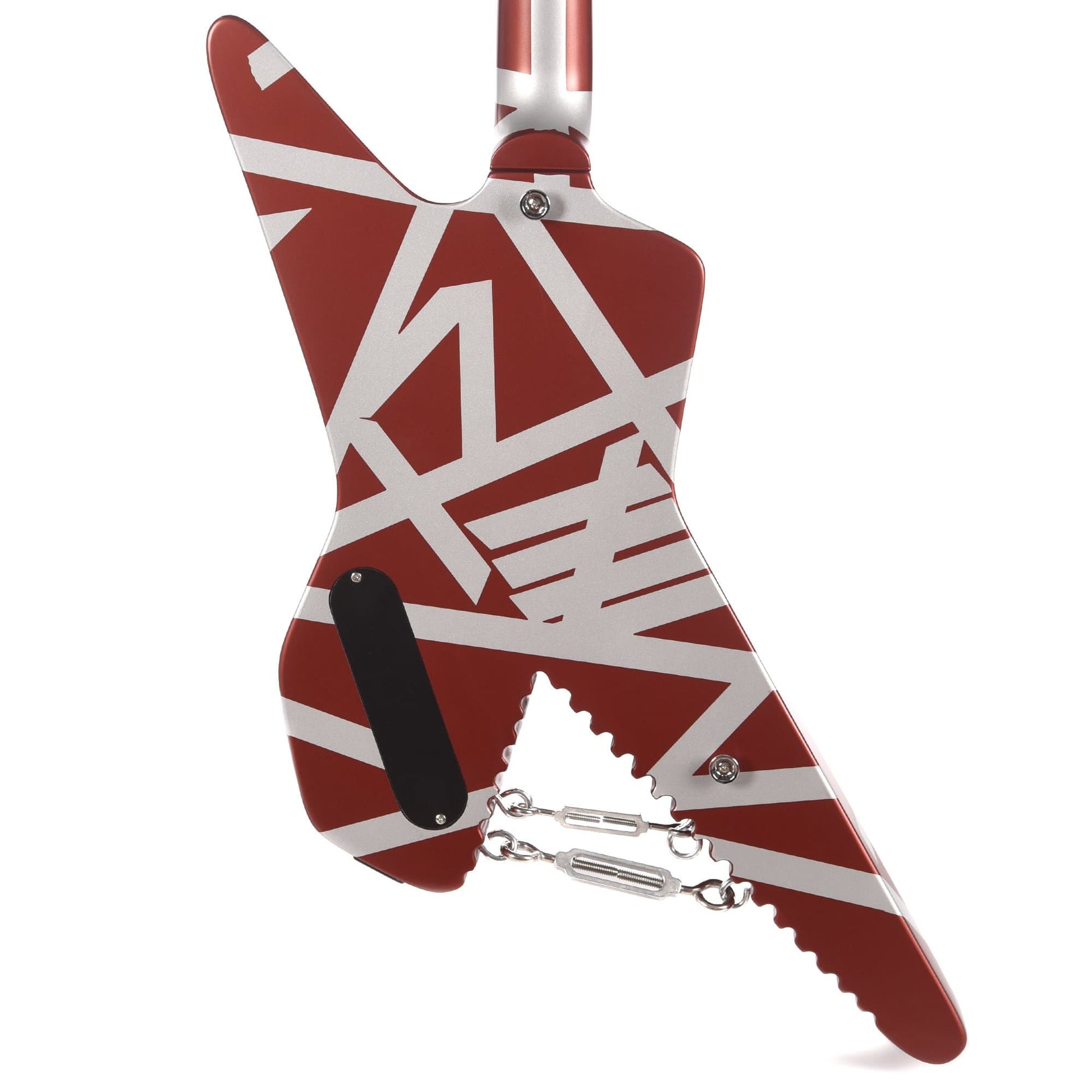 EVH Striped Series Shark Burgundy w/Silver Stripes Electric Guitars / Solid Body