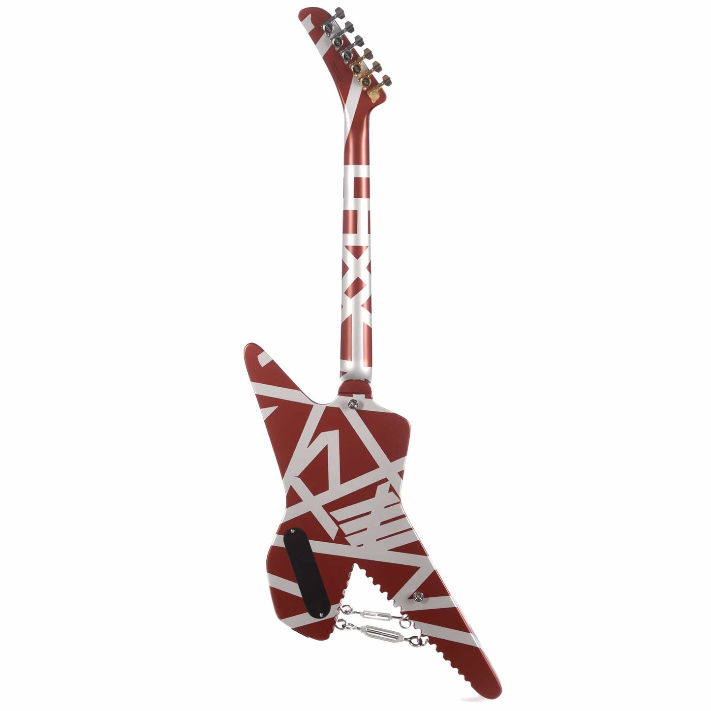 EVH Striped Series Shark Burgundy w/Silver Stripes Electric Guitars / Solid Body