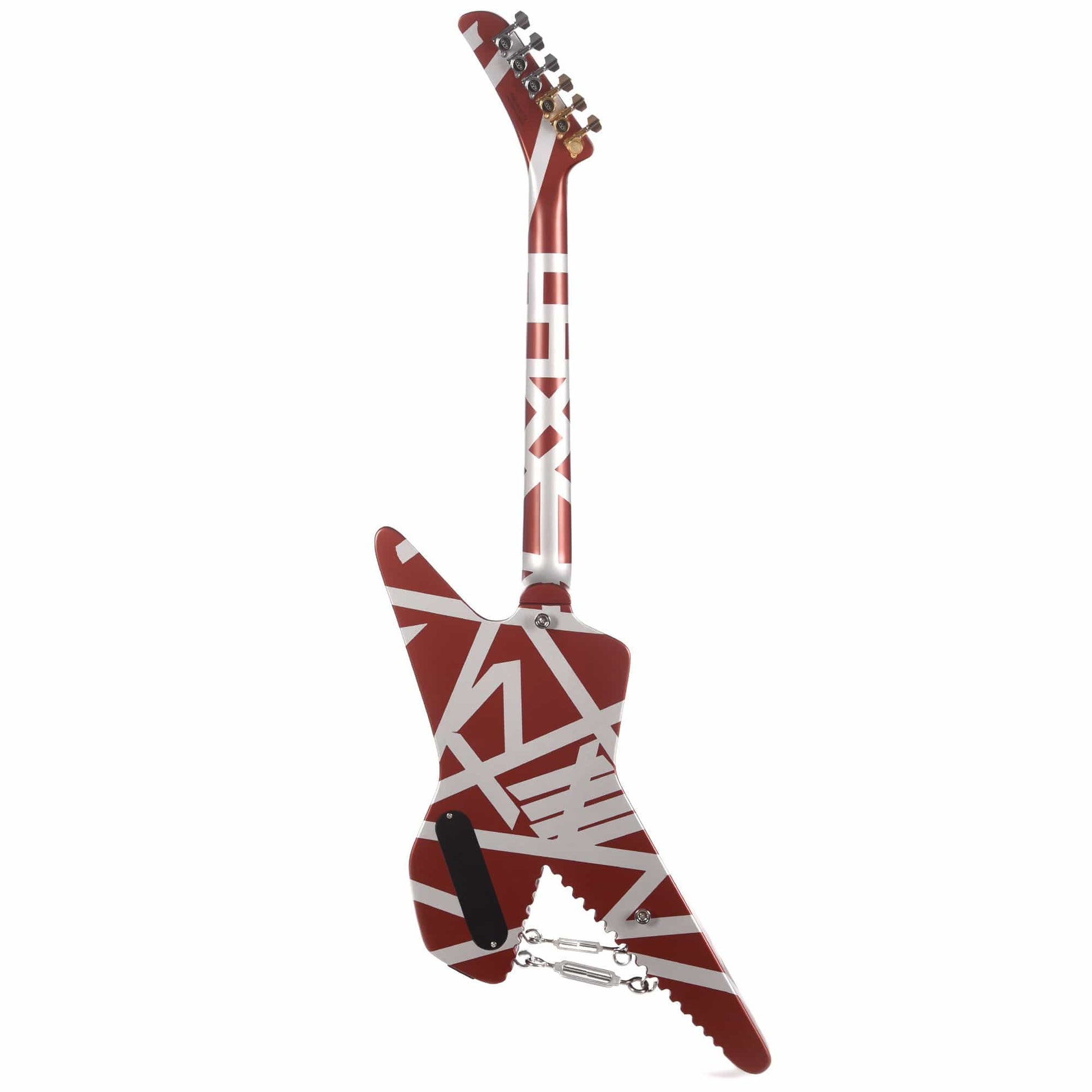 EVH Striped Series Shark Burgundy w/Silver Stripes Electric Guitars / Solid Body