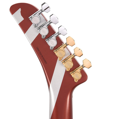 EVH Striped Series Shark Burgundy w/Silver Stripes Electric Guitars / Solid Body