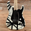 EVH Striped Series White with Black Stripes Electric Guitars / Solid Body