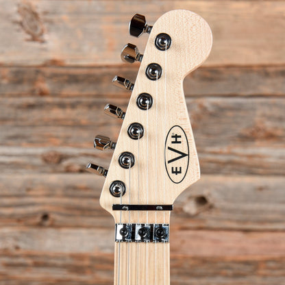 EVH Striped Series White with Black Stripes Electric Guitars / Solid Body