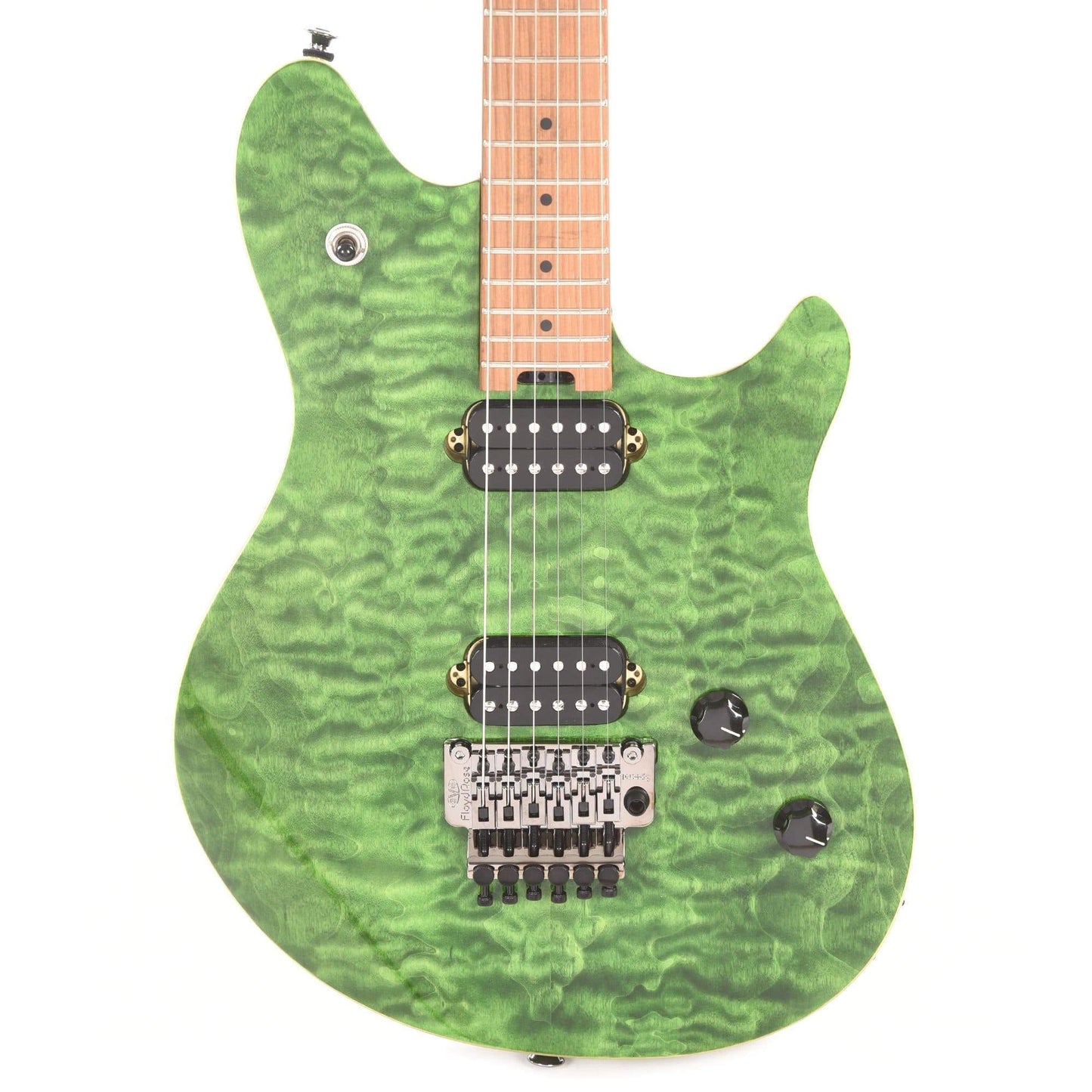 EVH Wolfgang Standard Quilt Maple Transparent Green Electric Guitars / Solid Body