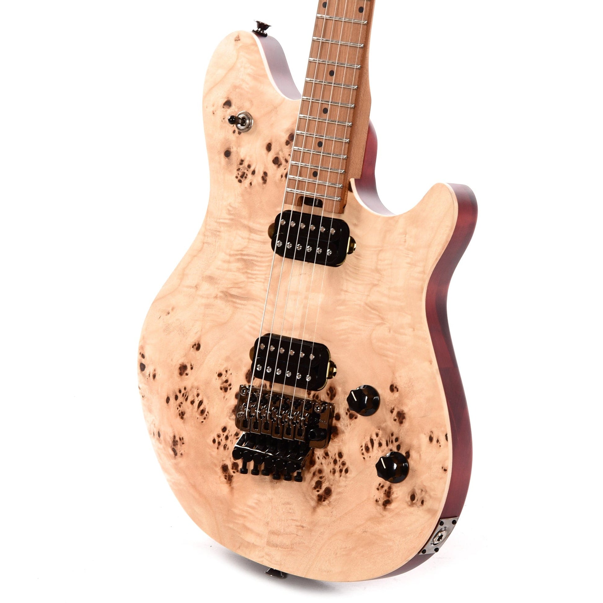 EVH Wolfgang WG Standard Exotic Poplar Burl Natural Electric Guitars / Solid Body