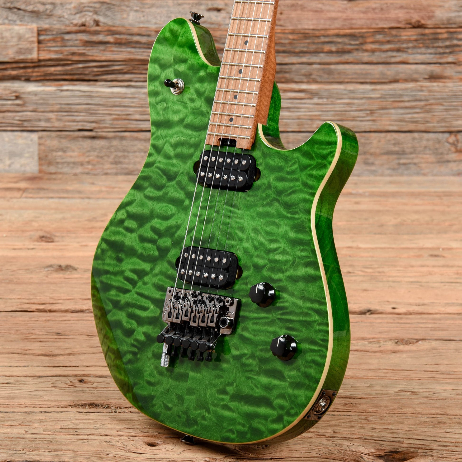 EVH Wolfgang WG Standard QM Baked Transparent Green 2021 Electric Guitars / Solid Body
