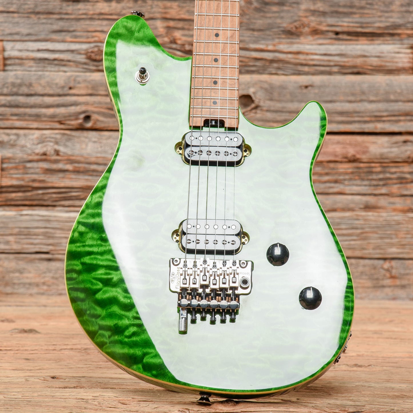 EVH Wolfgang WG Standard QM Baked Transparent Green 2021 Electric Guitars / Solid Body