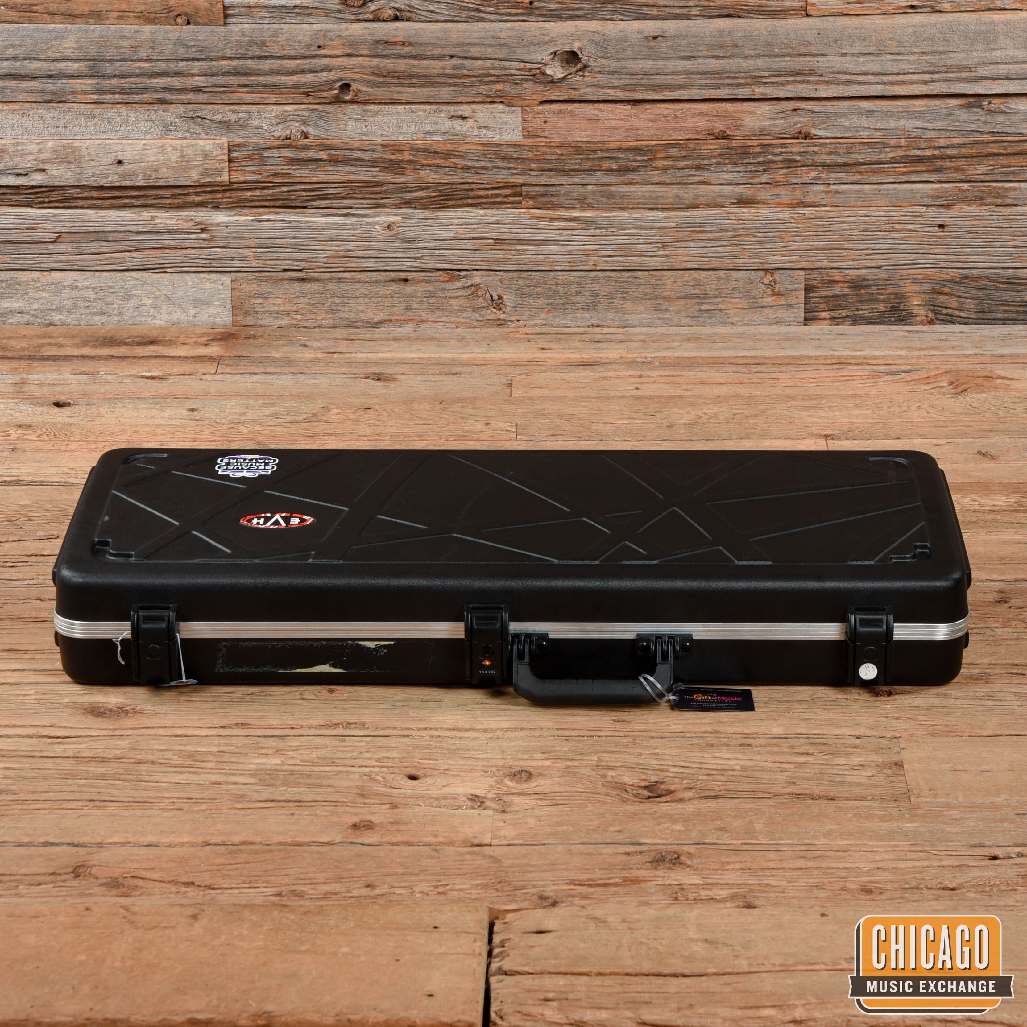 EVH Special, Ebony Fingerboard, Red with Black and White Stripes MIM