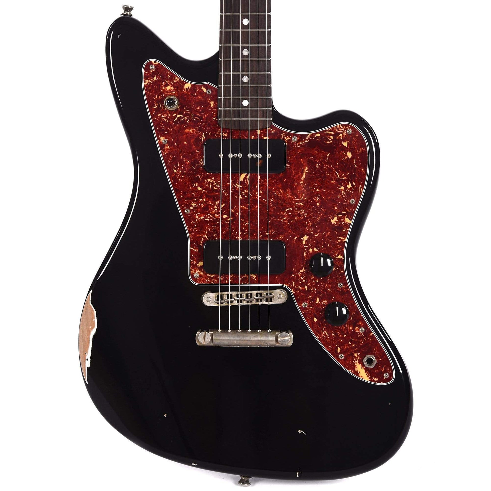 Fano Standard JM6/90 Bull Black Medium Distressed Electric Guitars / Solid Body