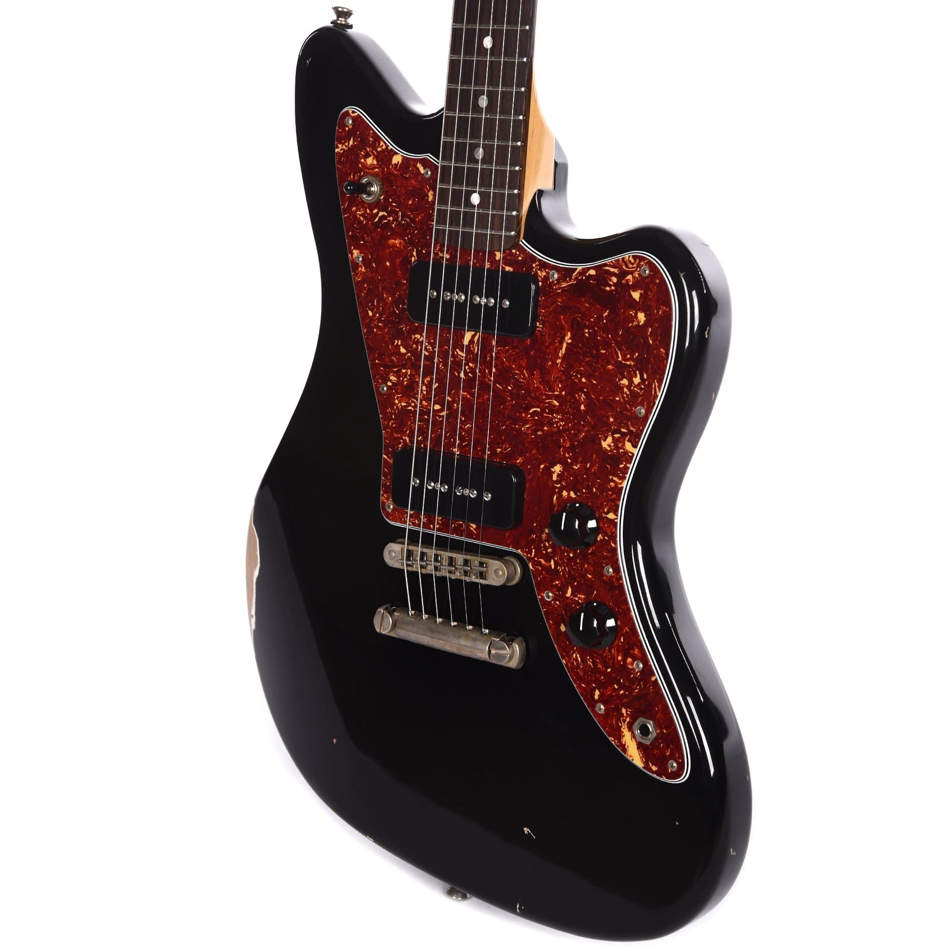 Fano Standard JM6/90 Bull Black Medium Distressed Electric Guitars / Solid Body