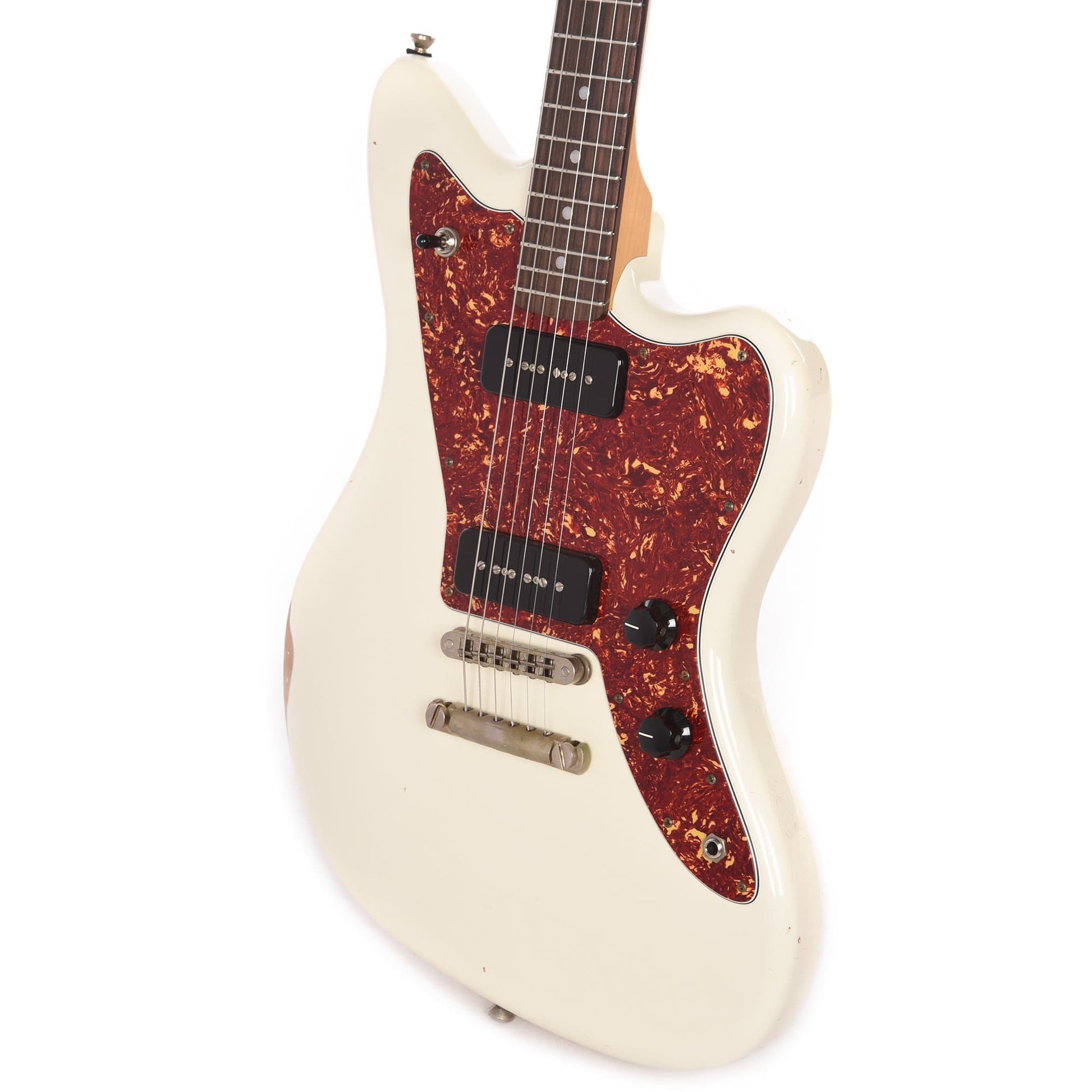 Fano Standard JM6 Olympic White Distressed w/P90 Pickups Electric Guitars / Solid Body