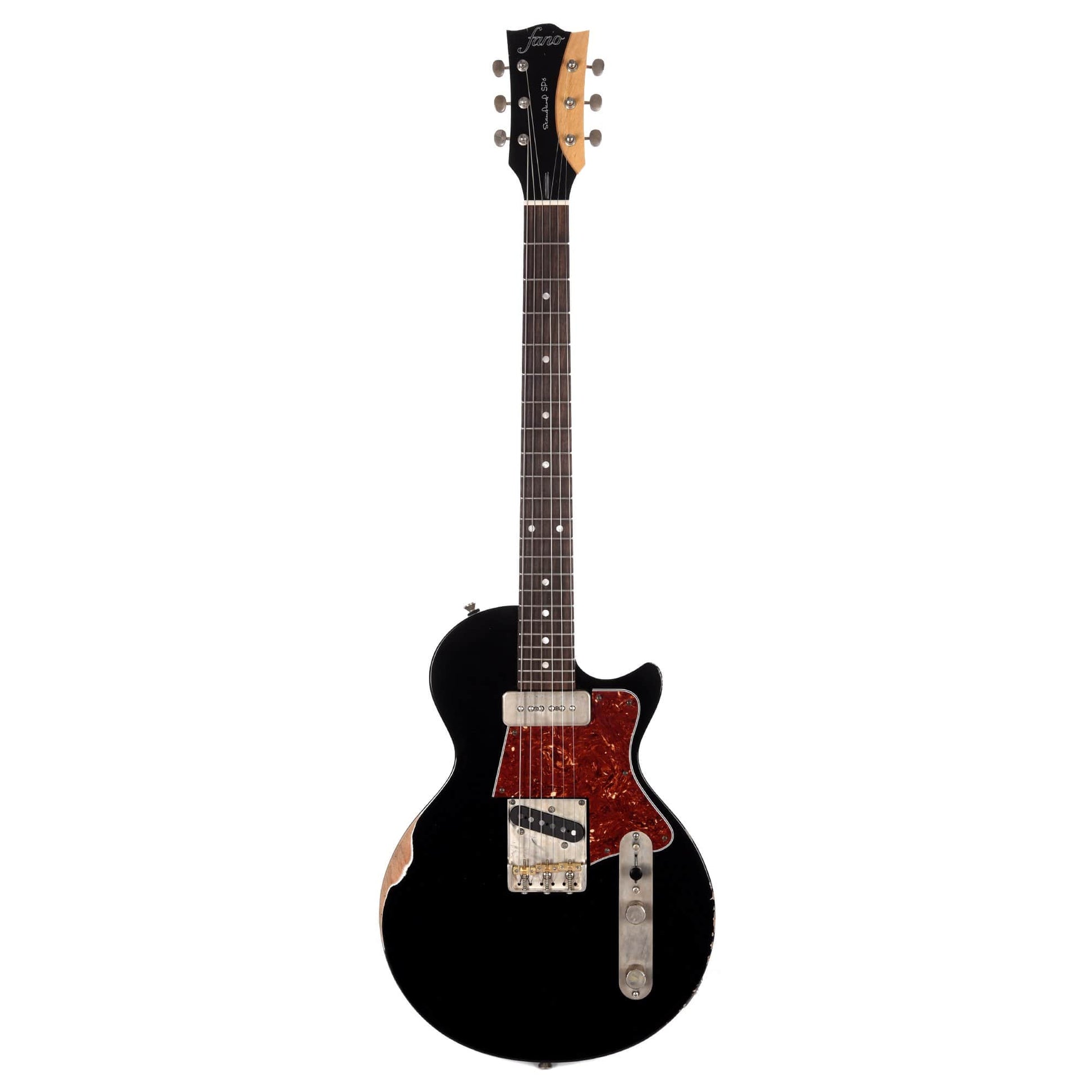 Fano Standard SP6 Bull Black Distressed w/T90 Pickup Electric Guitars / Solid Body