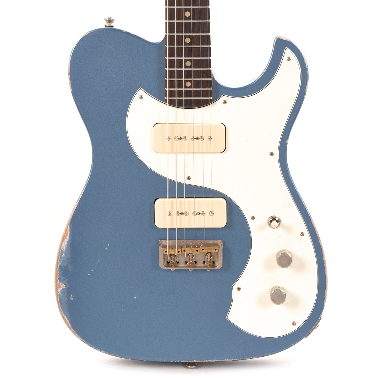 Fano TC6 Oltre Pelham Blue Medium Distress w/Lollar P-90 Pickups Electric Guitars / Solid Body