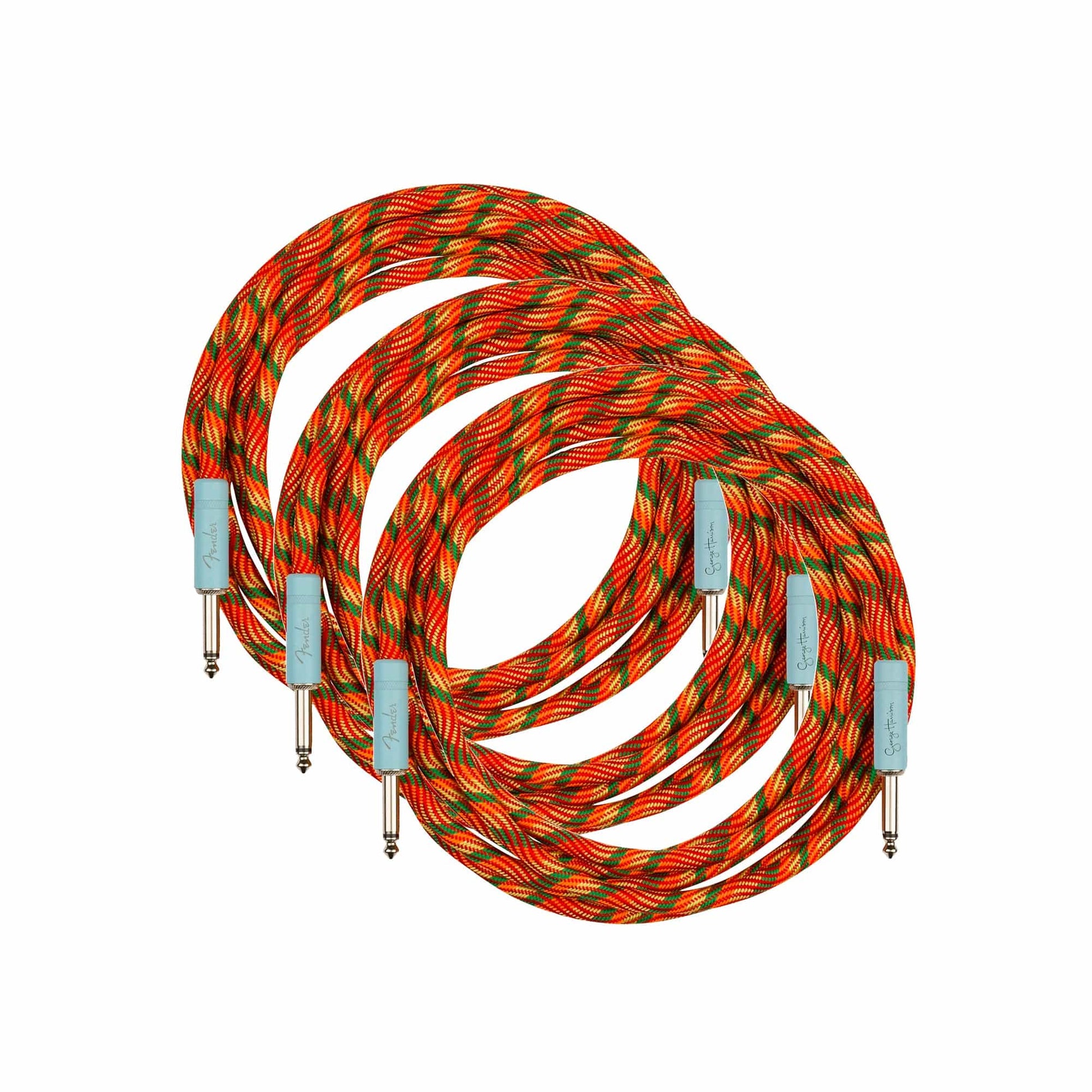 Fender 10' GH Rocky Instrument Cable 3 Pack Bundle Accessories / Cables