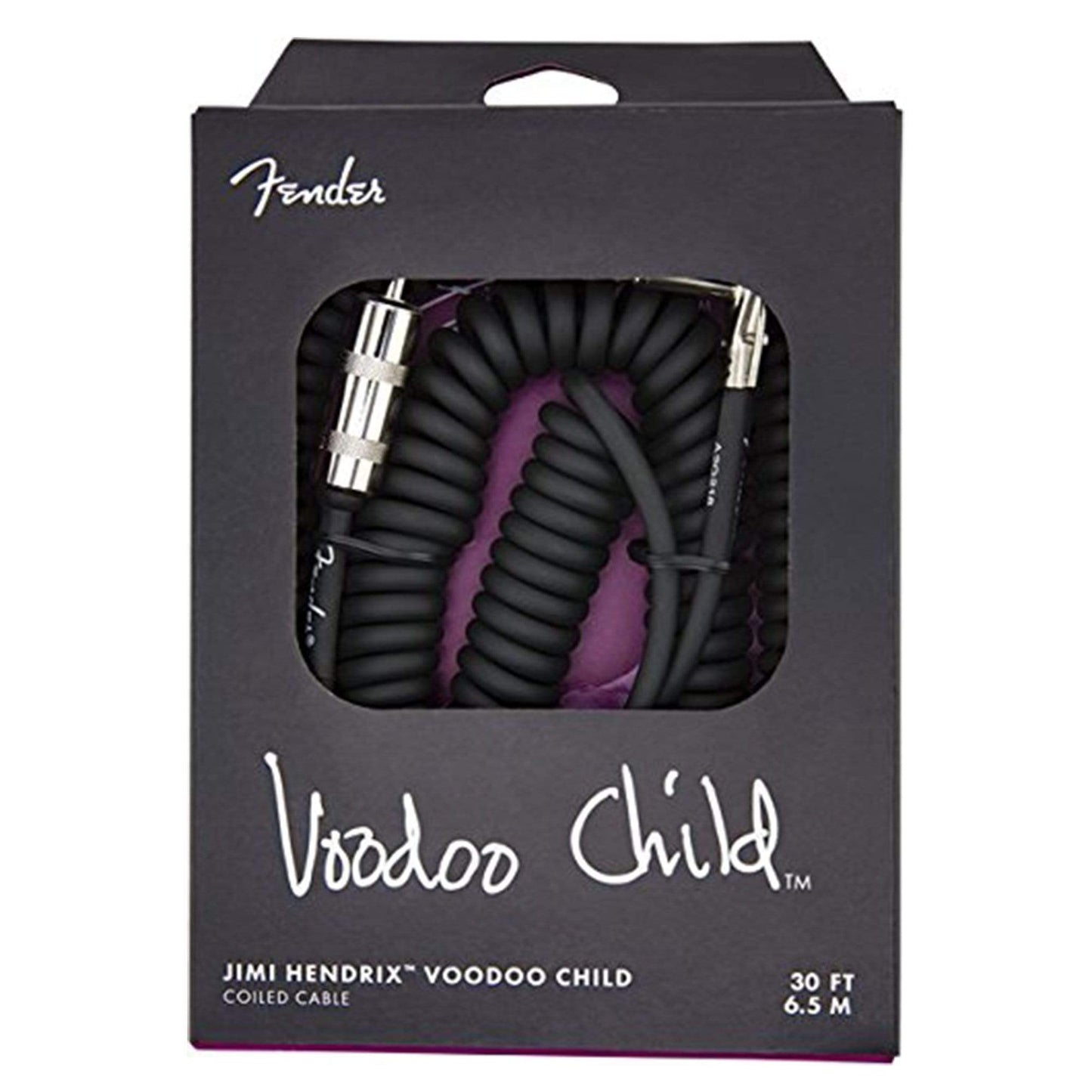 Fender Jimi Hendrix Voodoo Child 30' Cable Black Accessories / Cables