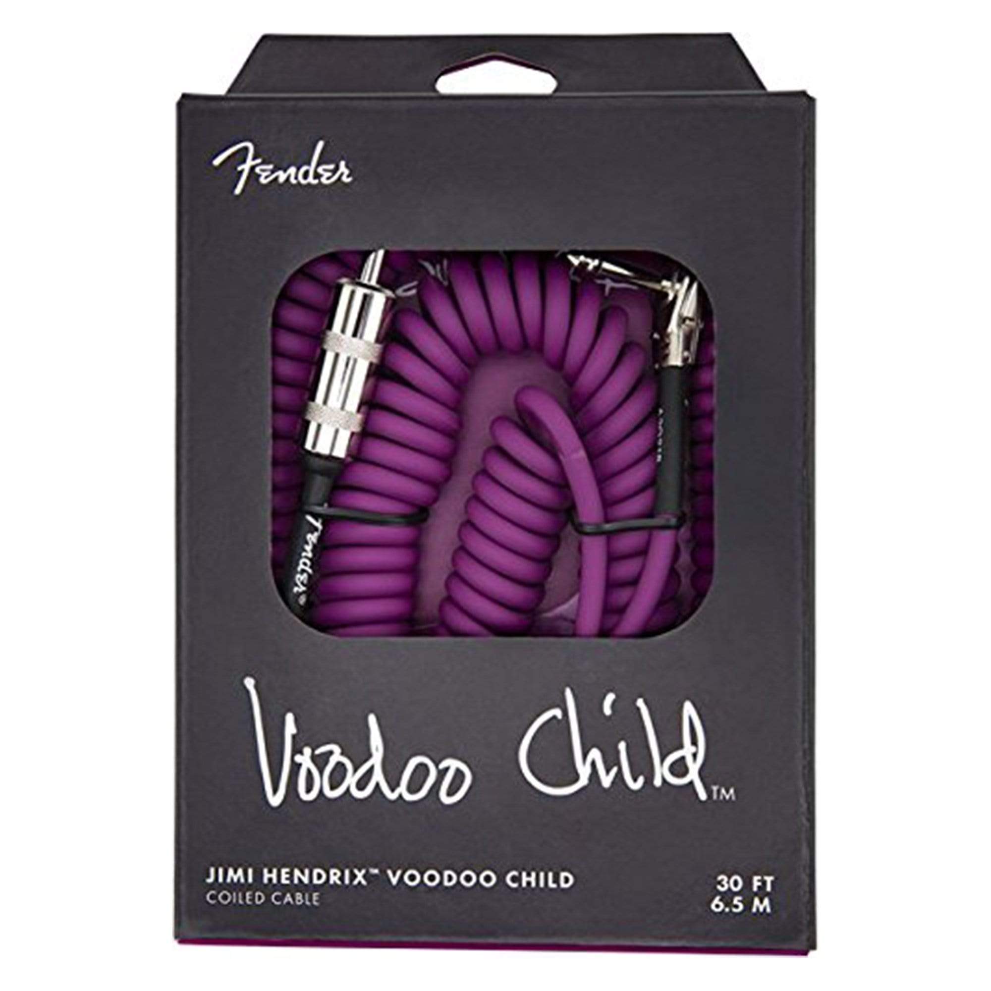 Fender Jimi Hendrix Voodoo Child 30' Cable Purple Accessories / Cables