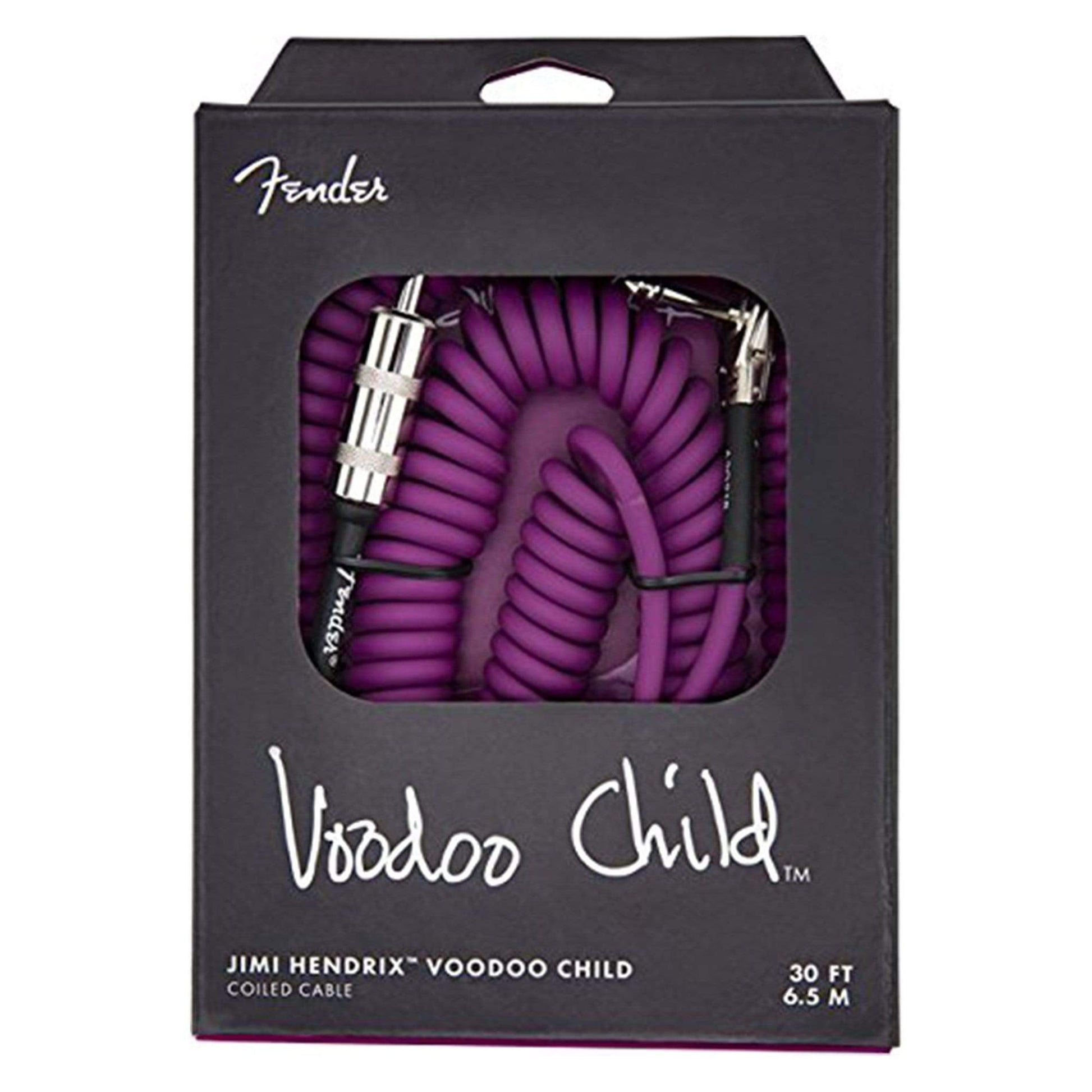 Fender Jimi Hendrix Voodoo Child 30' Cable Purple Accessories / Cables