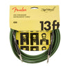 Fender Joe Strummer Professional 13' Instrument Cable Drab Green Accessories / Cables