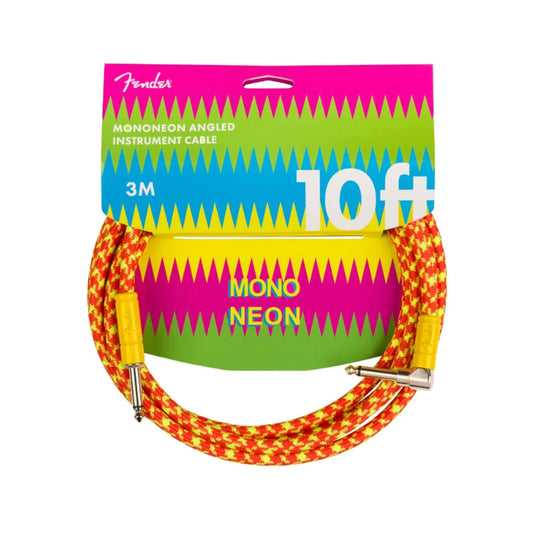 Fender MonoNeon Instrument Cable 10' Orange Accessories / Cables