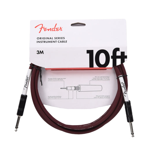 Fender Original 10' Instrument Cable Oxblood Accessories / Cables