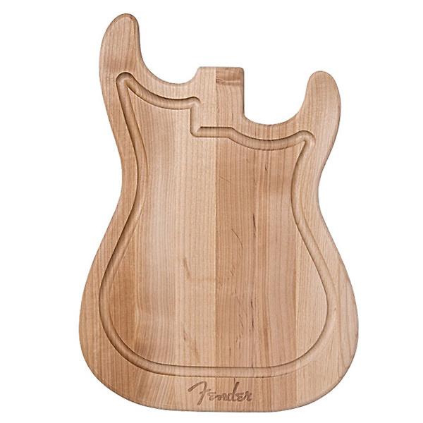 Fender Cutting Board Stratocaster Bamboo Wood Accessories / Merchandise