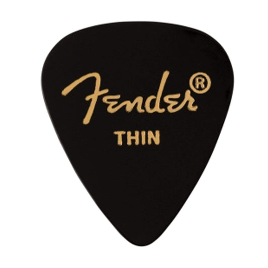 Fender 351 Black Thin 12 Pack Accessories / Picks