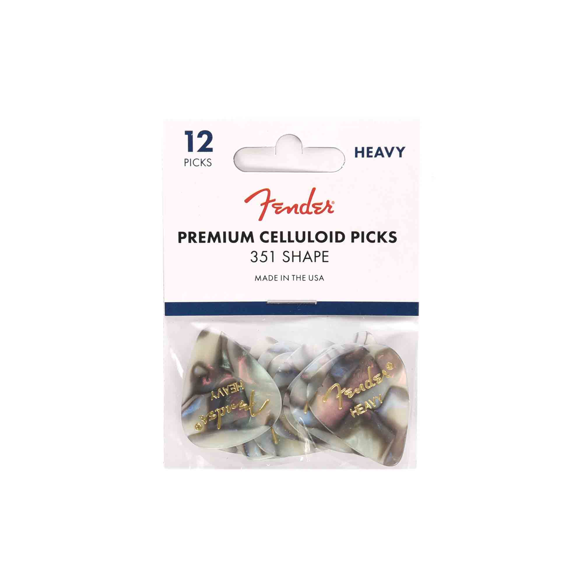 Fender 351 Pick Pack (12) Abalone Heavy Accessories / Picks
