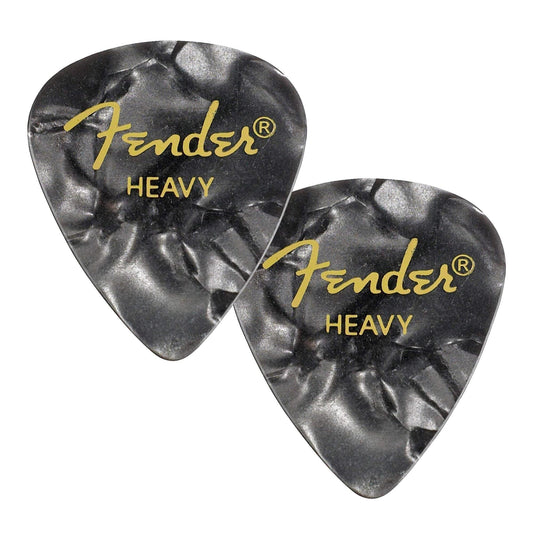Fender 351 Pick Pack Black MOTO Heavy 2 Pack (24) Bundle Accessories / Picks