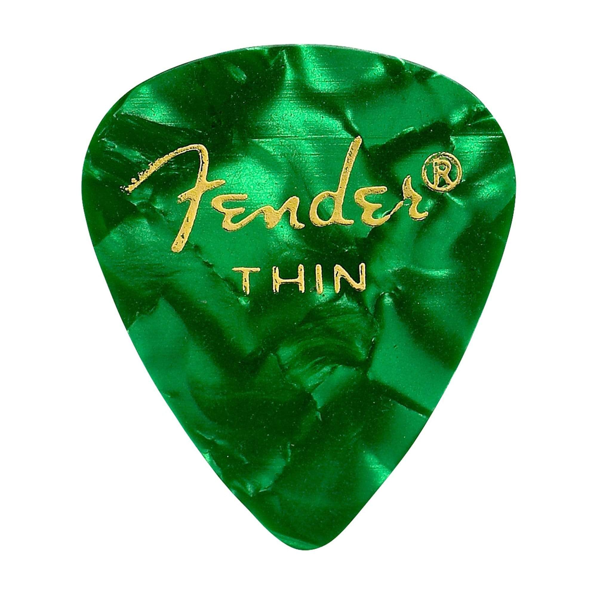 Fender 351 Pick Pack Green MOTO Thin 4 Pack (48) Bundle Accessories / Picks