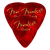 Fender 351 Pick Pack Red MOTO Thin 3 Pack (36) Bundle Accessories / Picks