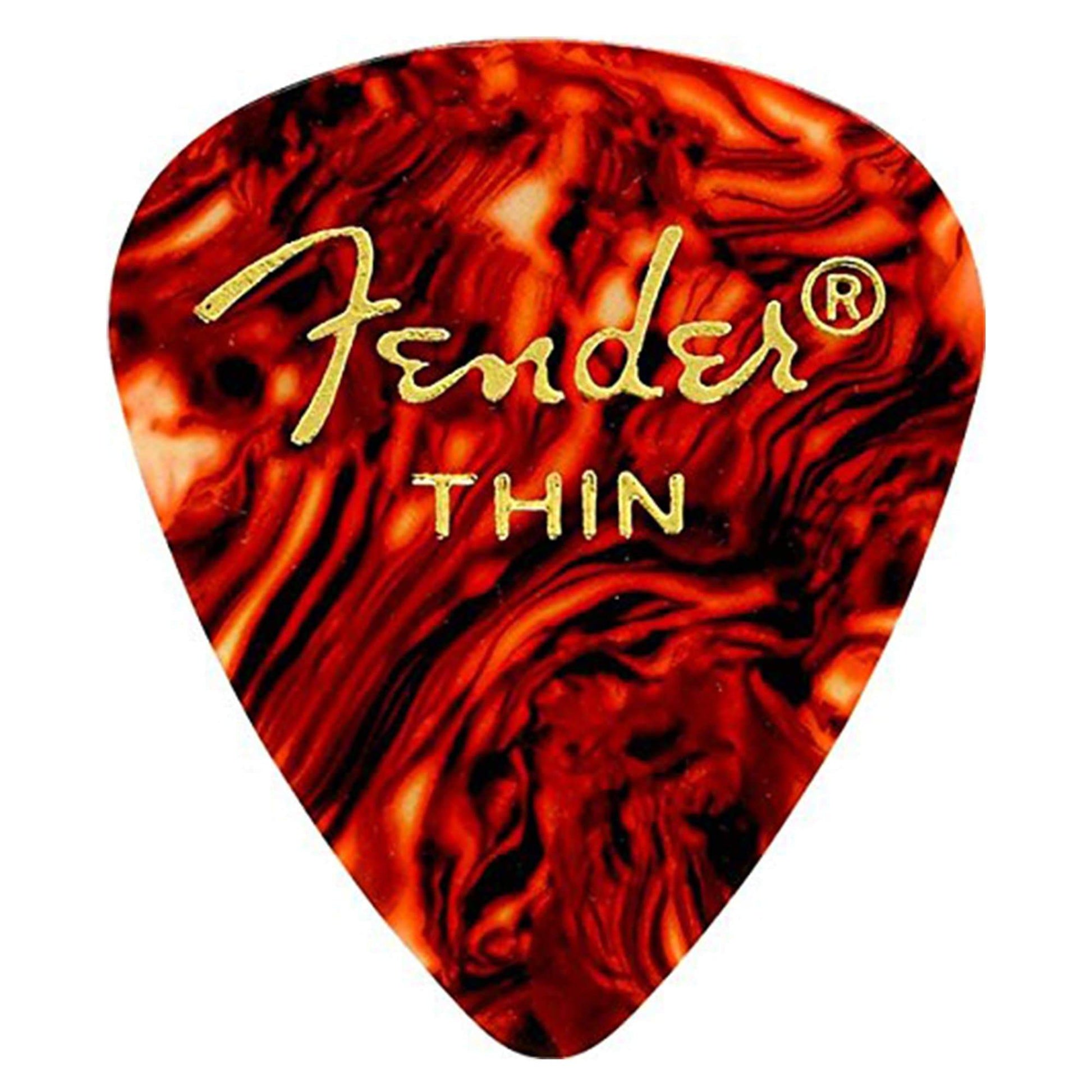 Fender 351 Pick Pack Shell Thin 2 Pack (24) Bundle Accessories / Picks
