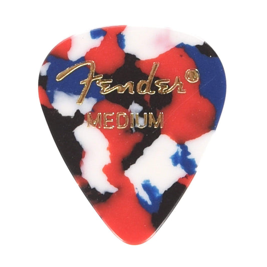 Fender 351 Picks Confetti Medium 3 Pack (36) Bundle Accessories / Picks