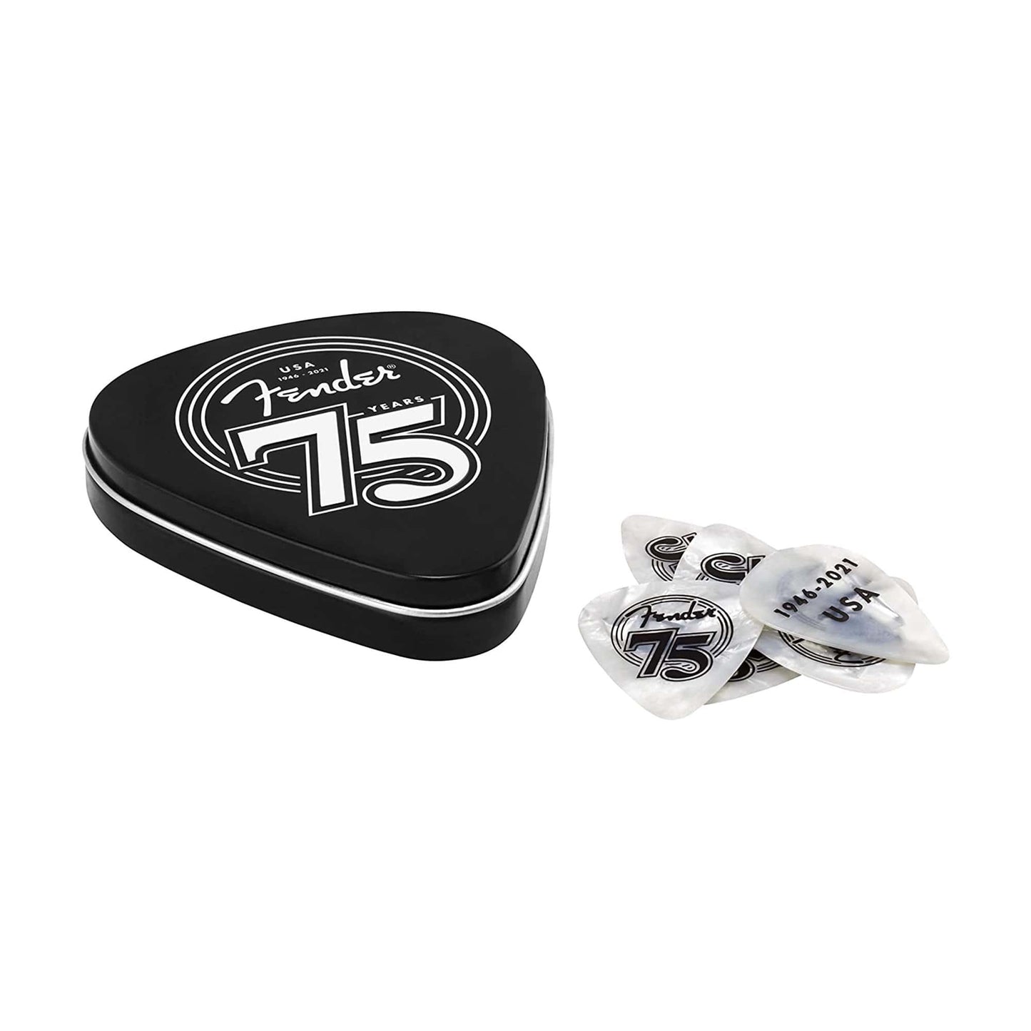 Fender 75th Anniversary Pick Tin 18 Pack Accessories / Picks